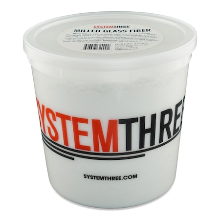 System Three Resins Milled Glass, 5-Quart Tub 3135S47